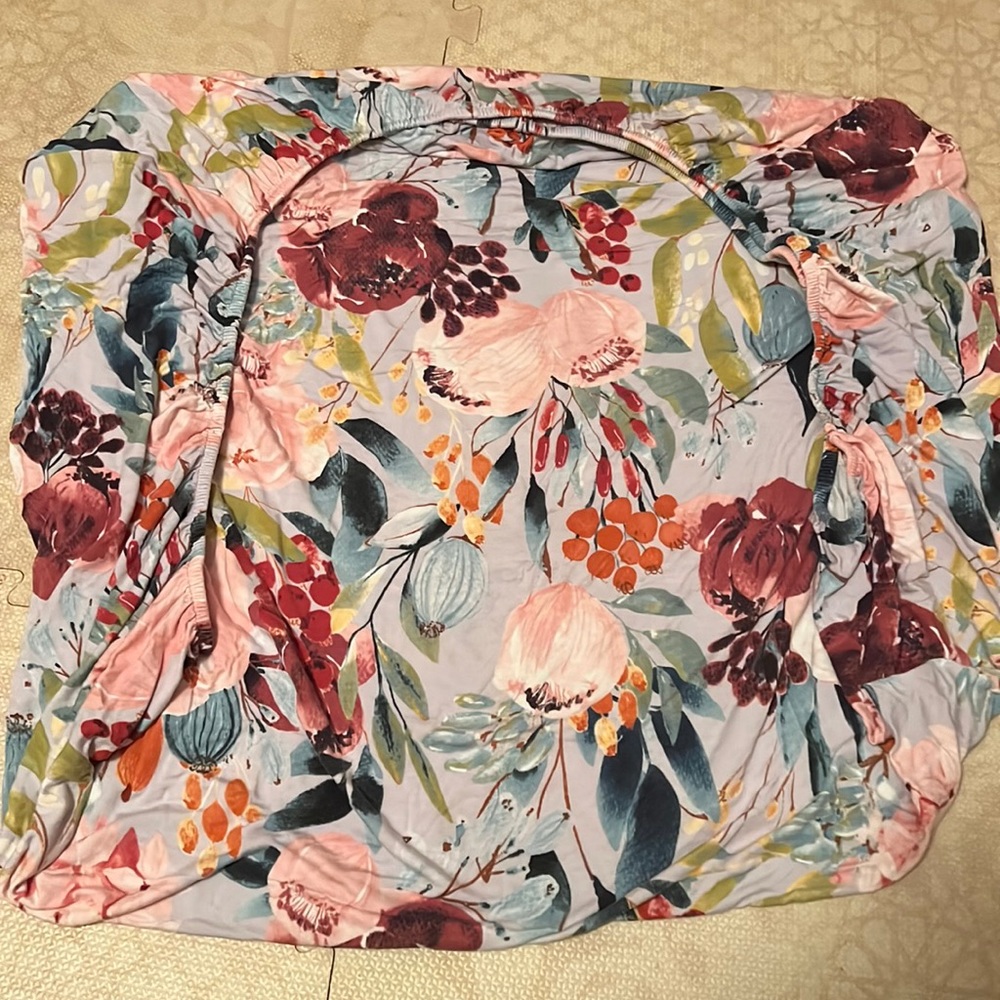 Posh Peanut Crib Sheet Forest Queen